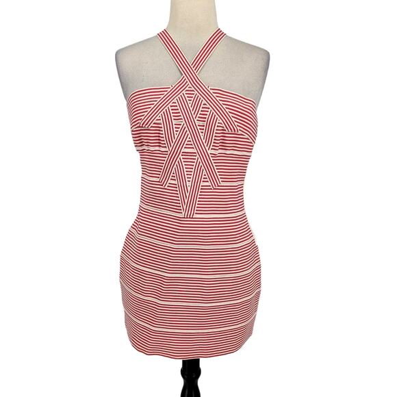Wow Couture Rubber Bandage Elastic Mini Dress - Picture 1 of 6